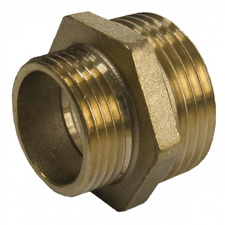 Nypel redukcyjny 3/4" x 1/2" mosiężny